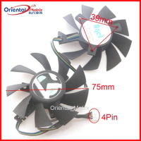 DC Brushiless Fan DC12V 75mm For MAXSUN RX570 4G Graphics Card Cooling Fan