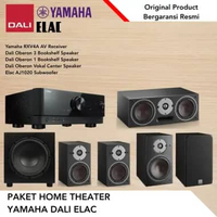 Paket Home Theater Yamaha RXV4A AV Receiver Dali Oberon 3 Bookshelf speaker Dali Oberon 1 Bookshelf