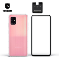 T.G Samsung Galaxy A51 5G 手機保護超值3件組(透明空壓殼+鋼化膜+鏡頭貼)
