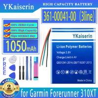 YKaiserin 1050mAh Replacement Battery 361-00041-00 3line for Garmin Forerunner 310XT GPS Running sports heart rate watch repair