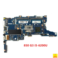 Used For HP 850 G3 i5-6200U Laptop Motherboard 918317-601 918317-001 i5-6200U Dual-Core Processor 6050A2892401 100% Working