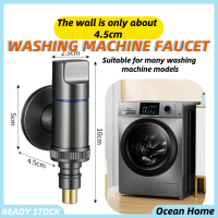 READY STOCK  Angle Valve Laundry Faucet Valve Automatic Water Stop Valve Bathroom Clip on Washing Ma