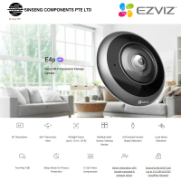 EZVIZ E4P 3k+ Smart Wi-Fi Panoramic Fisheye IP Camera CCTV with High Sensitivity Audio Pickup |   CS