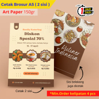 Cetak Brosur A5 2 sisi / Brosur Flyer Makanan / Brosur Mobil
