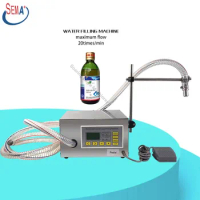 liquid filler semi automatic piston benchtop beverage Mineral water bottle liquid filling machine