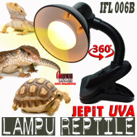 LAMPU SPOT UVA+FITING JEPIT SEPAKET HEATING LAMP KANDANG REPTILE TORTO