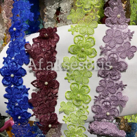 [1Roll] Renda bordir/renda panjang/aksesoris gamis kebaya