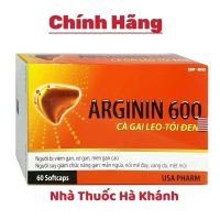 {Chính Hãng} Viên Uống Bổ Gan Arginin 600 - Giải Độc Gan, Hạ Men Gan,.. (Hộp 60 Viên)