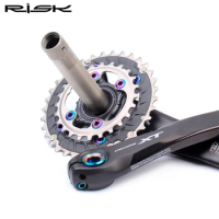 RISK Titanium For Shimano M7000 XT M8000 Mountain Bicycle Shift Bolts Set MTB Bike Oil Disc Brake Screw Kits Brake/Derailleurs