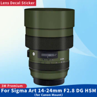 For Sigma Art 14-24mm F2.8 DG HSM for Canon Mount Camera Lens Skin Anti-Scratch Protective Film Body Protector Sticker