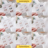 [6 PASANG] ANEKA SET ANTING-ANTING ISI 6 PASANG LUCU ELEGAN RETRO KOREA STYLE EARRING FASHION ACCESS