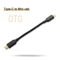 Type C To Mini USB T-Port OTG Data Cable Android Phone To Decode DAC AMP Player Extension Cable USB C To Mini USB Adapter Cable
