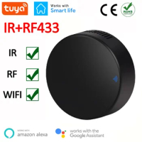 2024 NEW Tuya Smart RF IR Remote Control WiFi Smart Home for Air Conditioner ALL TV LG TV Support Alexa Google Home etc