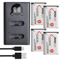 NP-BX1 NPBX1 NP BX1 Battery + LCD Dual Charger with Type C for Sony DSC RX1 RX100 X3000 AS10 AS50 AS300 HX300 HX400 WX300