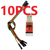 TB196*10 10pcs Pro Mini Download USB Programmer RS232 TTL Adapter CTS DTR female dupont -Compatible wire