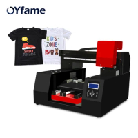 OYfame A3 DTG Printer For T shirt Clothes A3 Flatbed Printing Machine fast speed for dark and light t shirt printing DTG Printer