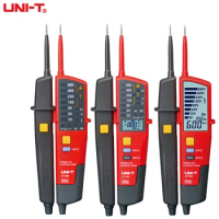 UNI-T Digital Voltmeter UT18C UT18D AC DC Voltage Continunity Tester LCD Display RCD Electrical Testing Tool Led Lights