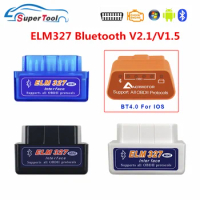 OBD2 Car Diagnostic Tool Super ELM327 Bluetooth V2.1/V1.5 OBD 2 ELM 327 Bluetooth 4.0 For Android/PC OBDII Protocol Code Scanner