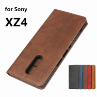 Leather Case for Sony Xperia XZ4 Flip Case Holster Magnetic Attraction Cover Case for Sony Xperia 1 IV III II Wallet Case