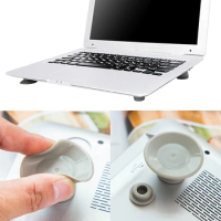 Portable Notebook Cooling Feet Non-slip Mat Laptop Holder Laptop Heat Reduction Pad Laptop Stand for Desk