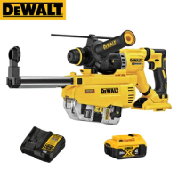 DEWALT DCH263 20V Lithium Hammer Brushless Rechargeable Impact Drill Household Concrete Electric Pick DWH205DH Dust Collector