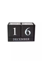 HomesCulture Wooden Desk Calendar (Black)
