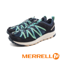 【MERRELL】男 WILDWOOD AEROSPORT速乾水陸兩棲運動鞋 男鞋(藍綠)