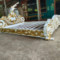 Dipan Ranjang tempat tidur kayu jati ukir