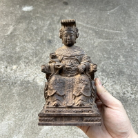 越南沉香木雕媽祖神像天上圣母湄洲島海神娘娘家用供奉擺件保平安