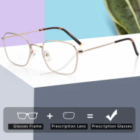 ZENOTTIC Square Prescription Progressive Eyeglasses Men Anti Blue Light Photochromic Glasses Myopia Hyperopia Optical Eyewear