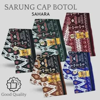 Sarung boyor cap botol sahara original anti kusut sarung kyai dan santri terbaik Cokelat