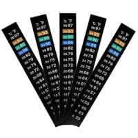 Stick On Thermometer Strip Digital Aquarium Thermometer Sticker for Fish Tank or Ferment 39-97℉（4-36℃)Adhesive Strip Thermometer