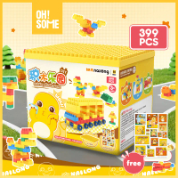 OHSOME - Mr. Man Mainan Balok Susun Nailong 399 pcs - Nailong DIY Building Blocks 399 pcs