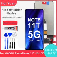 6.6'' Original For Xiaomi Redmi Note 11T 5G lcd 21091116AI Display Touch Screen Digitizer With Frame For Redmi Note 11T LCD