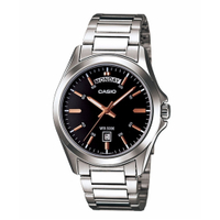 CASIO 經典復古設計指針不鏽鋼腕錶 (MTP-1370D-1A2)玫瑰金針/40mm