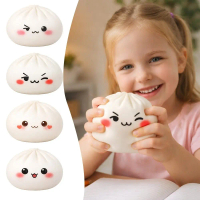 beyonday Baru Comel Mainan Squishy Bentuk Dumpling Lembut Fidget Mainan Squishy Ketahanan yang Perla