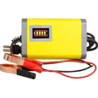 Pengecas Aki Motor Mobil 2A-20A 12Volt/24Volt Portable Automatic Charger Batterai Accu Auto Cut Off 