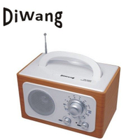 搶購 DIWANG 復古手提收音機-白色CR-102W~送變壓器