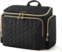 BAGSMART Travel Toiletry Bag Large Wide-open Travel Bag for Toiletries Makeup Cosmetic Travel Bag wi