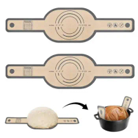 Long Handles Silicone Baking Mat Heat-resisting Reusable Bread Sling Bakeware Non-Stick Bakery Oven Pad for Dutch Oven