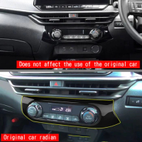 RHD For Nissan NOTE E13 2020-2023 Car Center AC Switch Control Button Adjust Cover Trim Sticker interior Accessories
