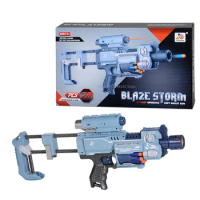 Children's Electric Soft Bullets Plastic Toy Gun Kits For Nerf Darts Toy Submachine Gun Long Range Dart Blaster Kids Toy
