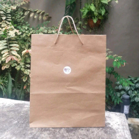 Kantong kertas/Paperbag parfum isi 100 polos Ukuran 15x10x6 Tas Belanja/ Paper Bag/ Tas Belanja Kert