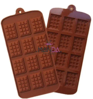 Cetakan silikon coklat puding dan fondant choco bar kecil