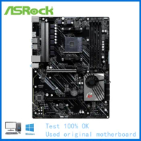 For ASRock X570 Phantom Gaming 4S Computer USB3.0 M.2 Nvme SSD Motherboard AM4 DDR4 X570 Desktop Mainboard Used