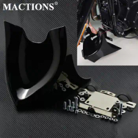 Motorcycle Universal Black Lower Chin Fairing Front Spoiler For Harley Sportster Dyna Fatboy Softail Touring Street Glide FLHR