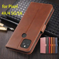 Pixel 4A Case Wallet Flip Cover Leather Case for Google Pixel 4A 5 5A 5G Pu Leather Phone Bags protective Holster Fundas Coque