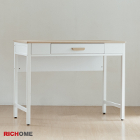 RICHOME 艾莉絲E1板單抽書桌W100xD48xH76cm