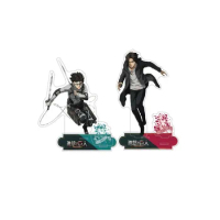 Attack on Titan Anime Levi Mikasa Eren Yeager Armin Battle Acrylic Stand Erwin Action Figure PVC Stand Model Toy Gift