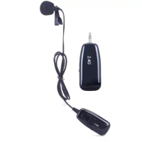 Wireless Microphone Clip-on Mic Rechargeable Convenient Microphone